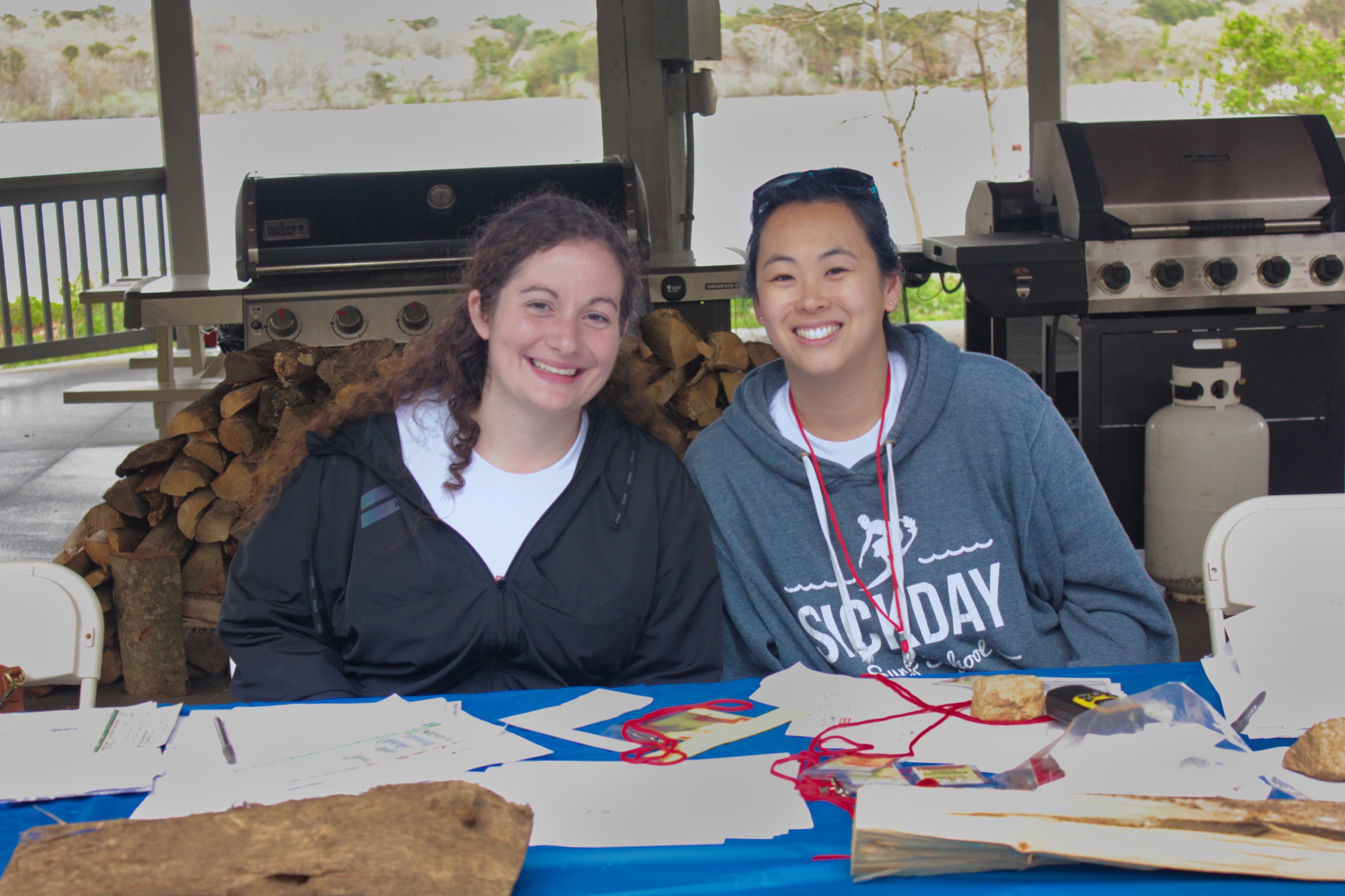 Two young people smiling together during a Youth for Christ Cape Cod activity